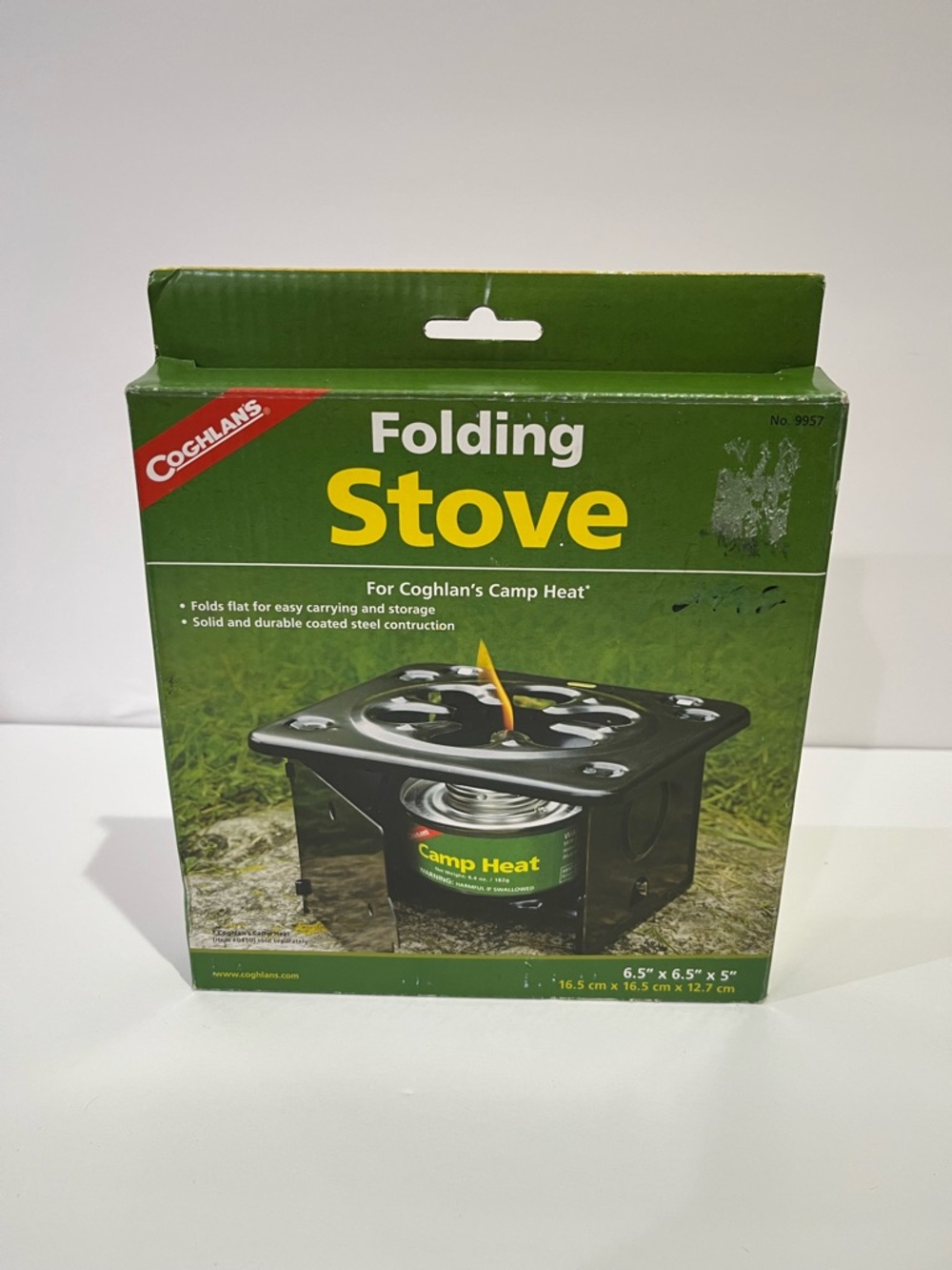 Folding Stove - Black and Green